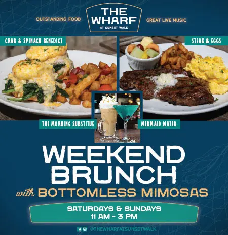 Weekend Brunch at The Wharf with Bottomless Mimosas