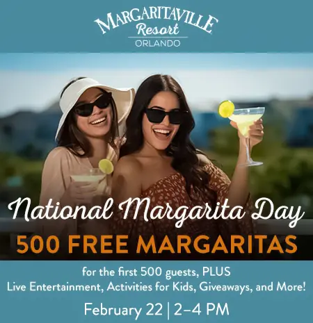 National Margarita Day: February 22 at Margaritaville Resort Orlando