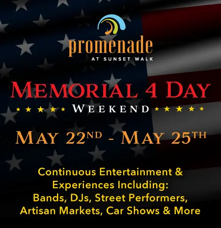 Memorial 4 Day Weekend: May 22–25, 2026