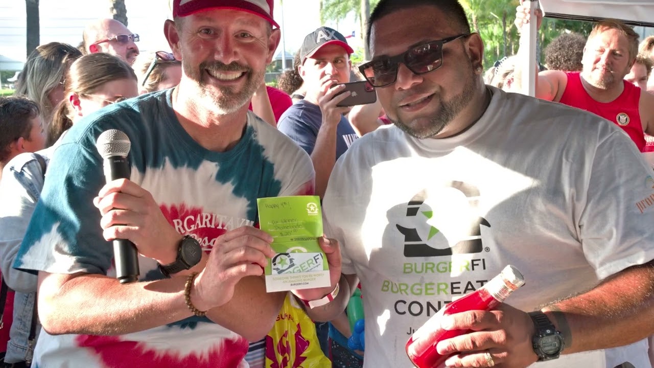 BurgerFi 4th of July Burger Eating Contest 2022