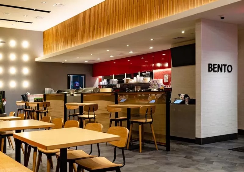 Bento Asian Grill + Sushi indoor dining area