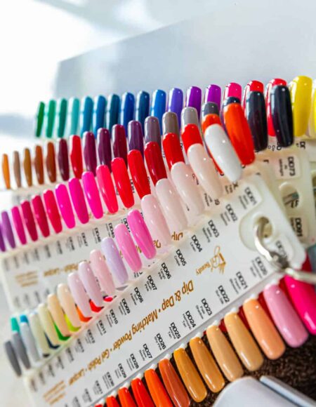 Colorful nail tips at Avalon Nails & Spa