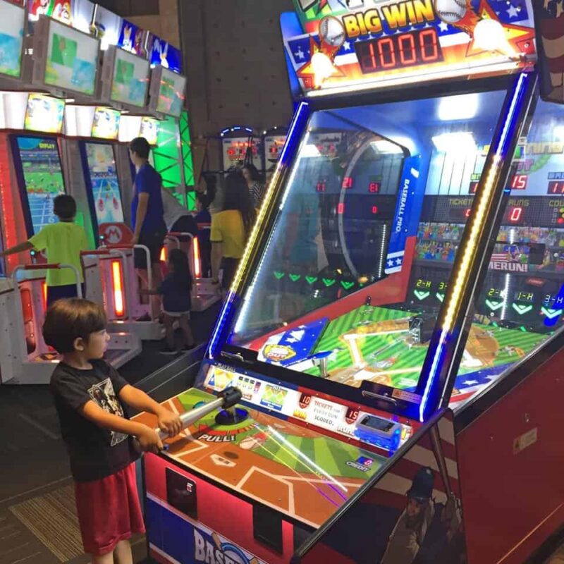 Classic baseball arcade game at GameTime