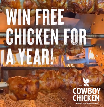 Win Free Chicken for a Year from Cowboy Chicken