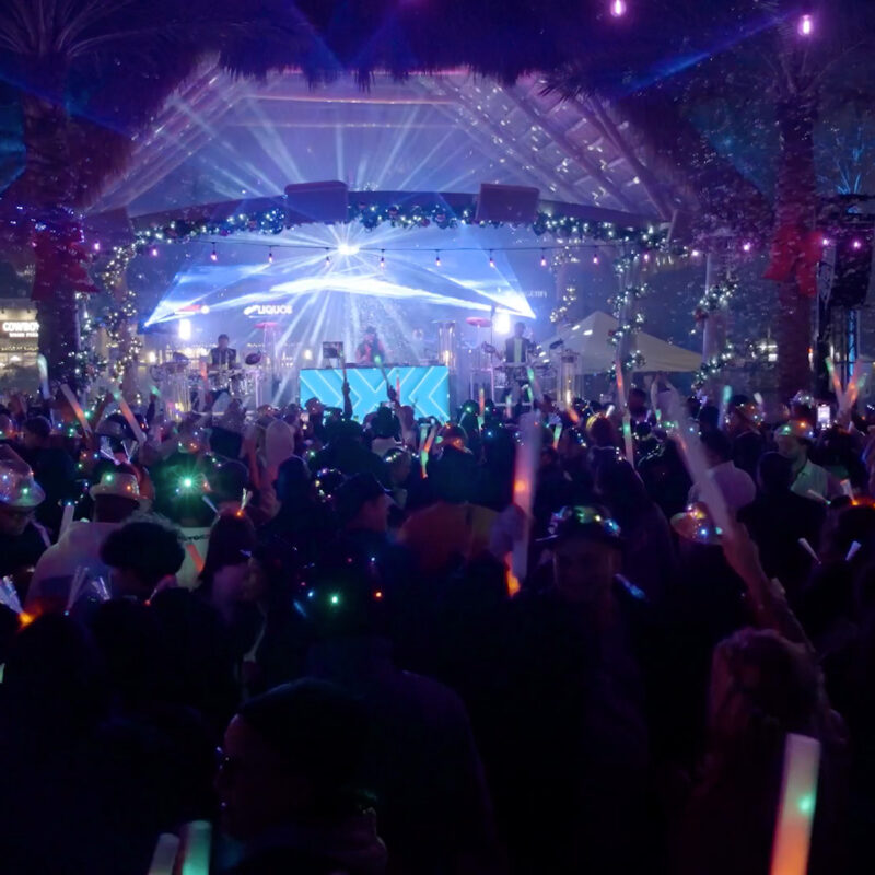 sunset walk rocking new year 2024 plaza stage