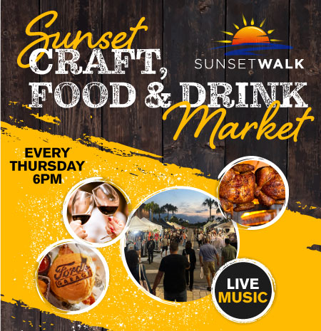 Sunset Walk Craft, Food, & Drink Market - Every Thursday at 6 PM