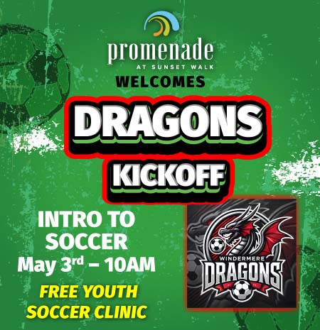 Windermere Dragons Kickoff - Intro to Soccer on May 3, 2025 at 10 AM - Free youth soccer clinic