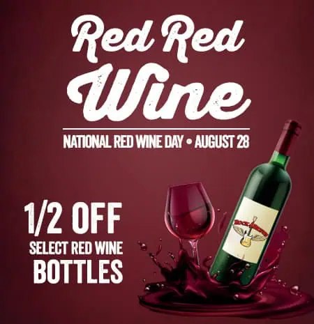 National Red Wine Day: August 28 at Rock & Brews