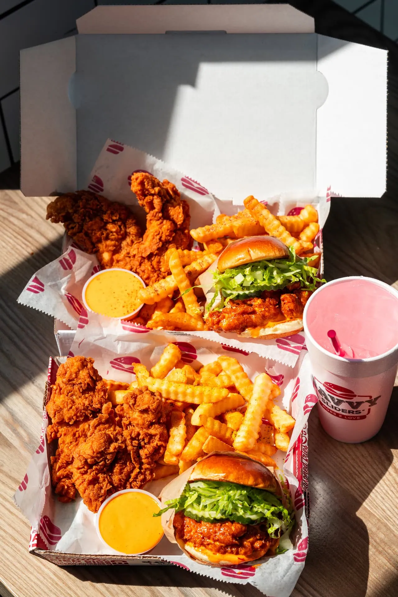 Savvy Sliders chicken combos with fries