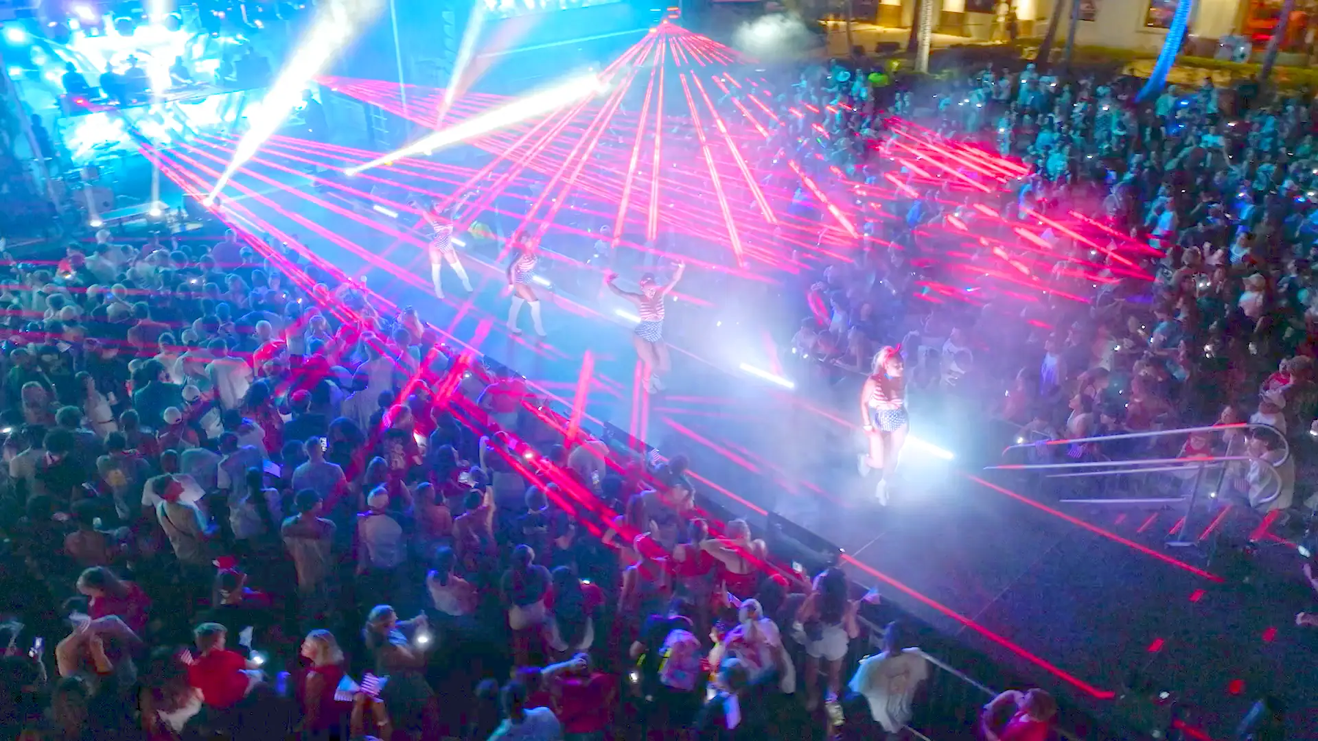 Dancers on a stage during the 2025 Star Spangled Celebration live concert featuring DFALC