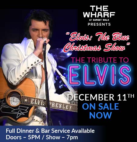 The Wharf at Sunset Walk presenta El Tributo a Elvis el 11 de diciembre de 2025