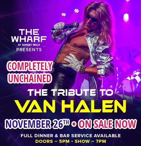 The Wharf at Sunset Walk presents The Tribute to Van Halen on November 26, 2025