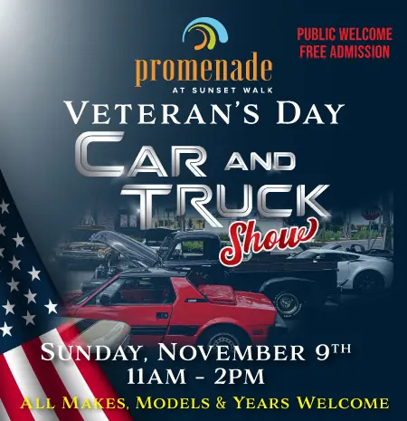 Veterans Day Car and Truck Show: Sunday, November 9, 2025