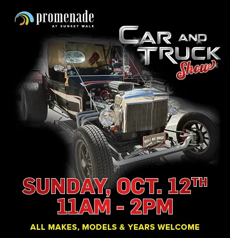 Promenade Car & Truck Show: Sunday, October 12, 2025
