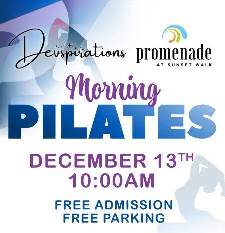 Morning Pilates with Devspirations at the Promenade at Sunset Walk: December 13, 2025