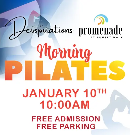 Morning Pilates with Devspirations at the Promenade at Sunset Walk: January 10, 2026