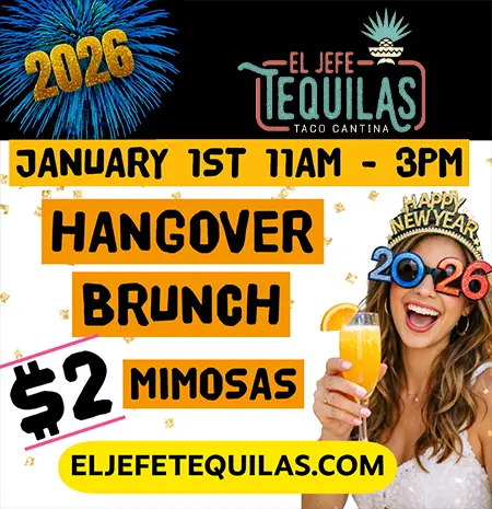 El Jefe Tequilas New Year’s Hangover Brunch with $2 Mimosas