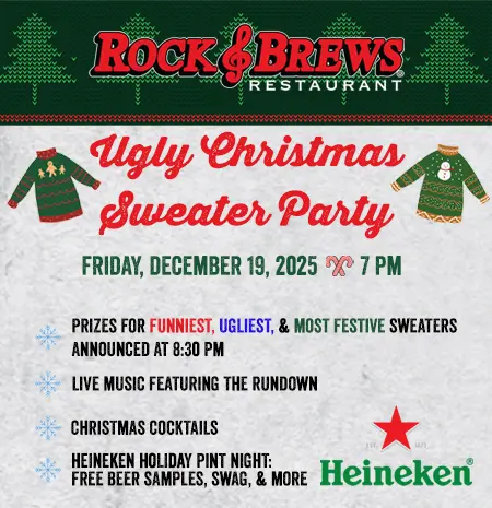 Rock & Brews Ugly Christmas Sweater Party - December 19, 2025