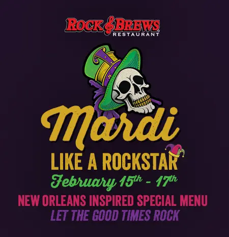 Mardi Like a Rockstar: February 15–17, 2026