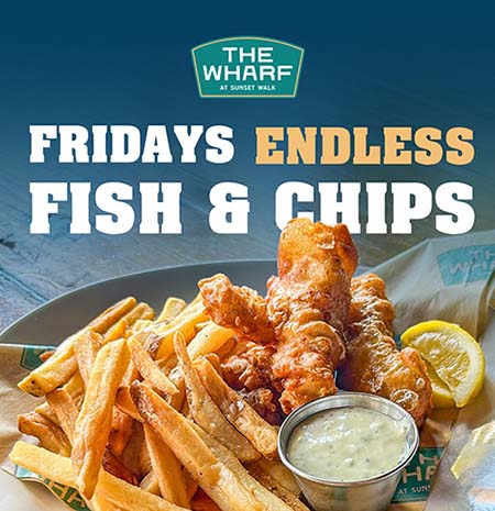 Friday Endless Fish & Chips at the Wharf