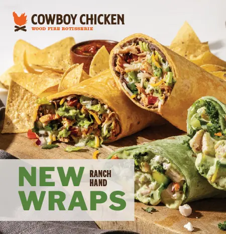 New Ranch Hand Wraps at Cowboy Chicken