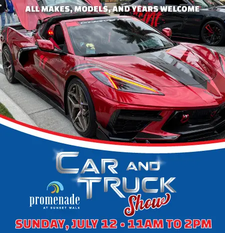 Promenade Car and Truck Show: July 12, 2026