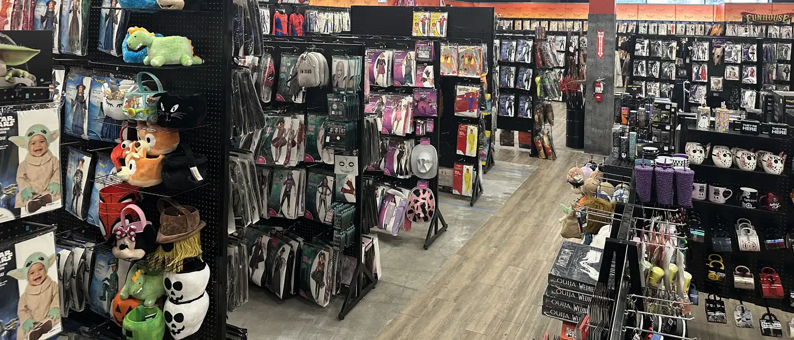 Spirit Halloween store costumes and accessories at the Promenade at Sunset Walk