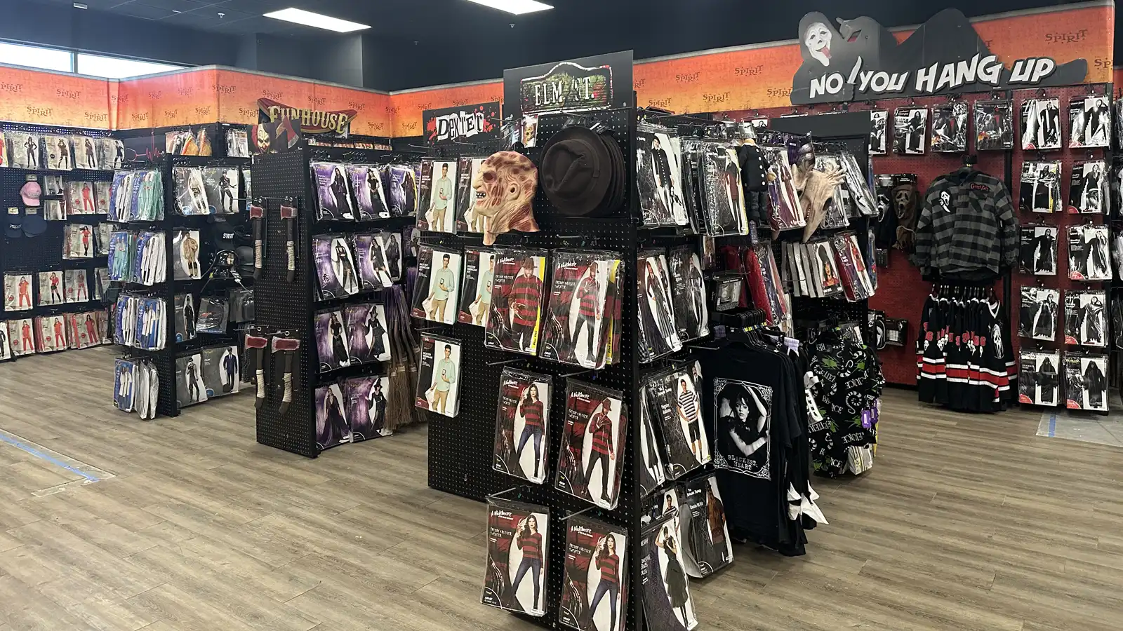 Spirit Halloween costumes and accessories at the Promenade at Sunset Walk store