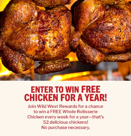 Enter to win free chicken for a year!