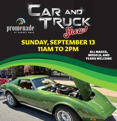 Promenade Car and Truck Show: September 13, 2026