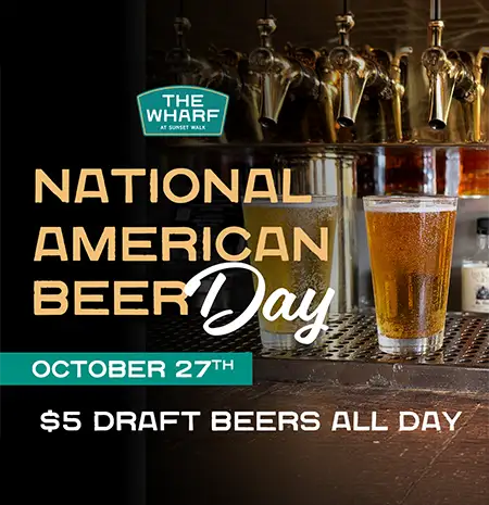National American Beer Day at The Wharf: October 27